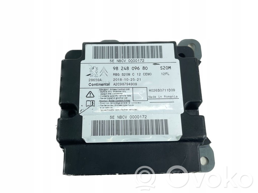 Citroen C3 Centralina/modulo airbag 