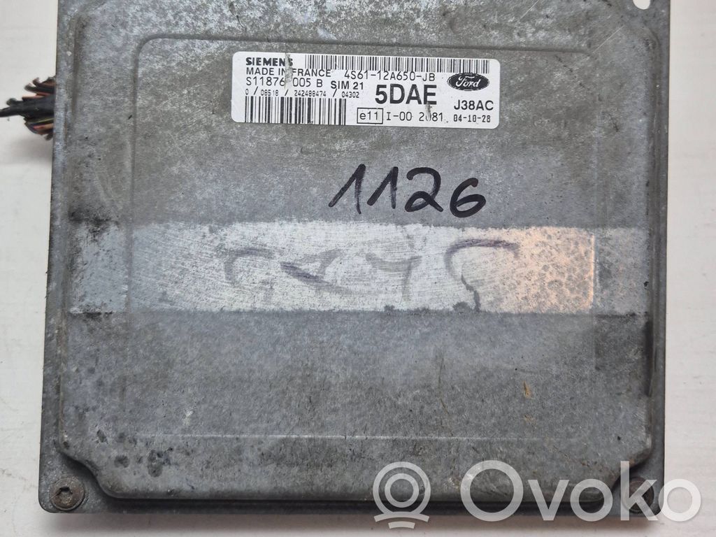Engine control unit/module   4S6112A650JB,S11876005B,5DAE