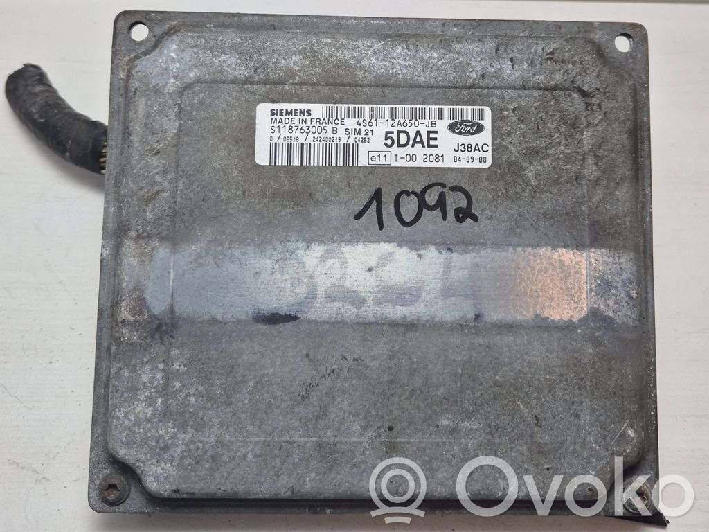 Engine control unit/module   4S6112A650JB,5DAE,S118763005B