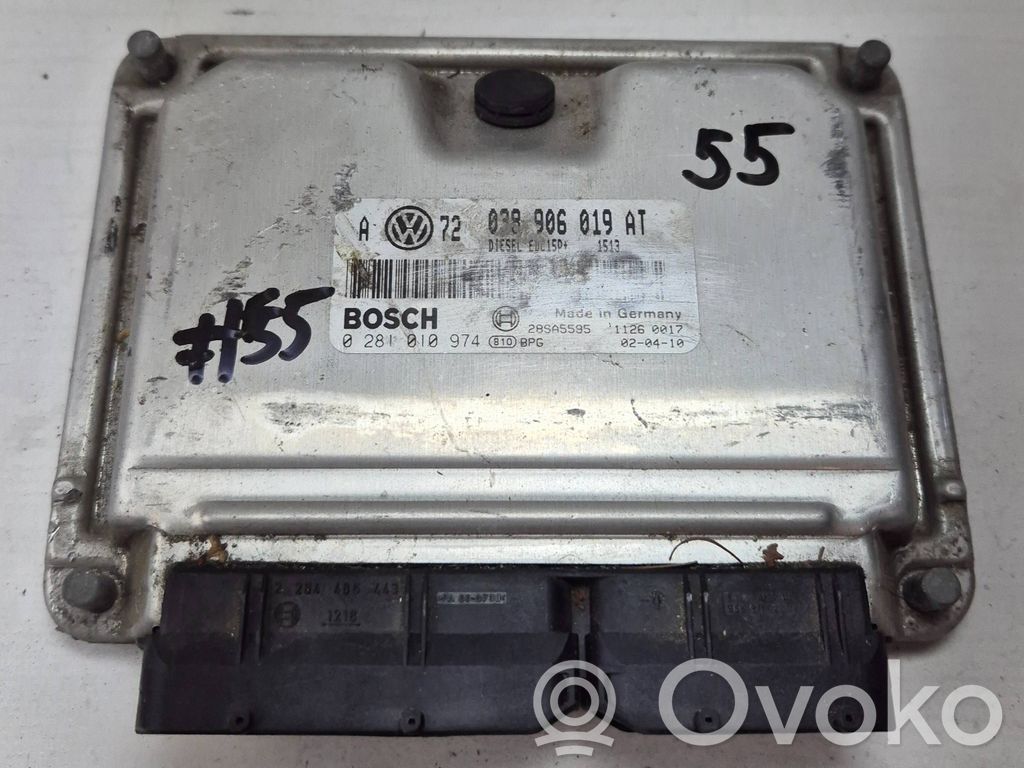 Engine control unit/module   038906019AT,28SA5595,0281010974