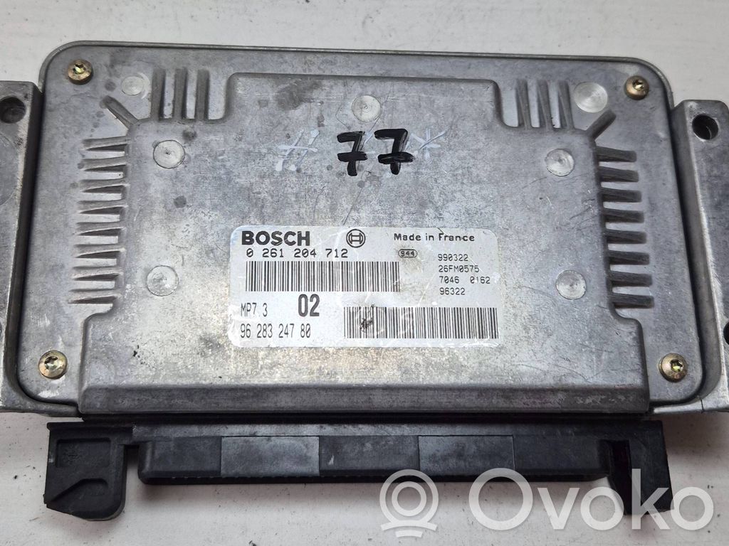 Peugeot 206 Engine control unit/module 