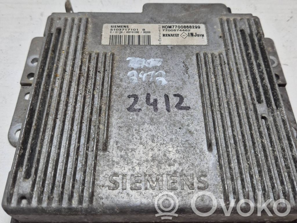Engine control unit/module   S103717101B,7700868299,7700874462