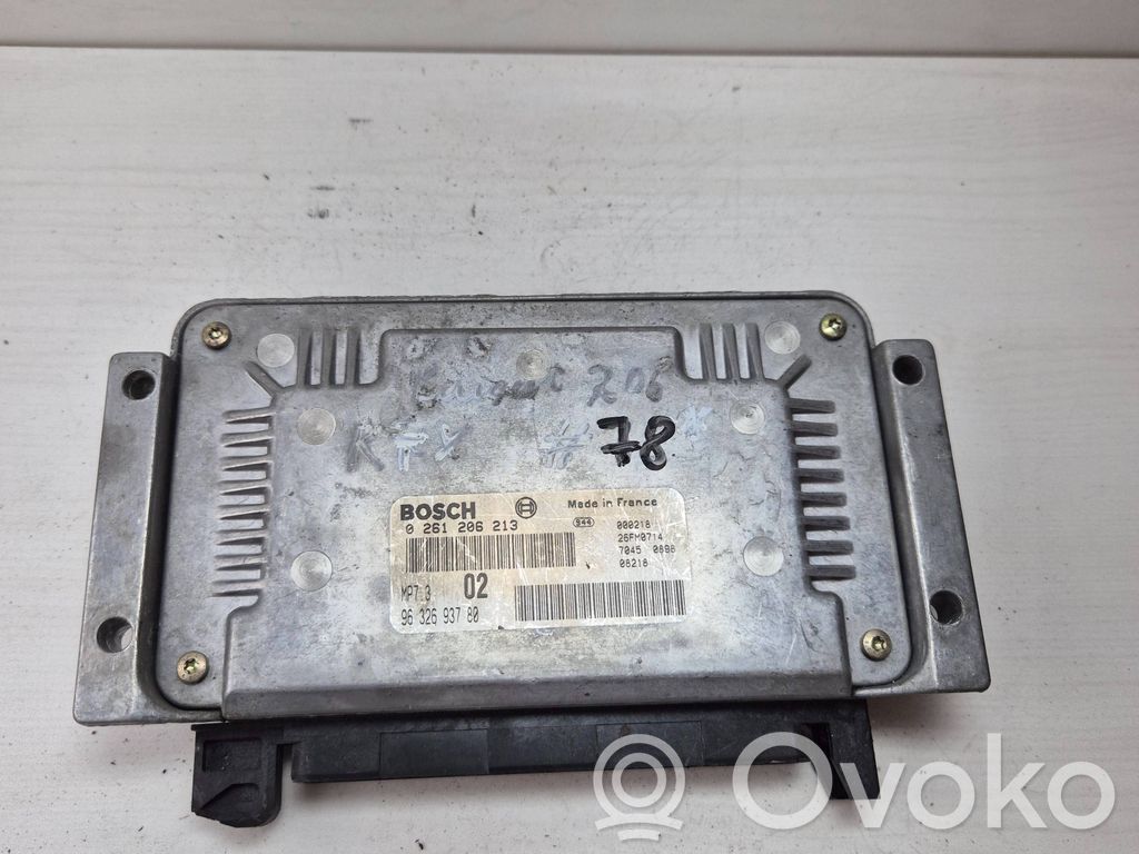 Engine control unit/module   0261206213,9632693780