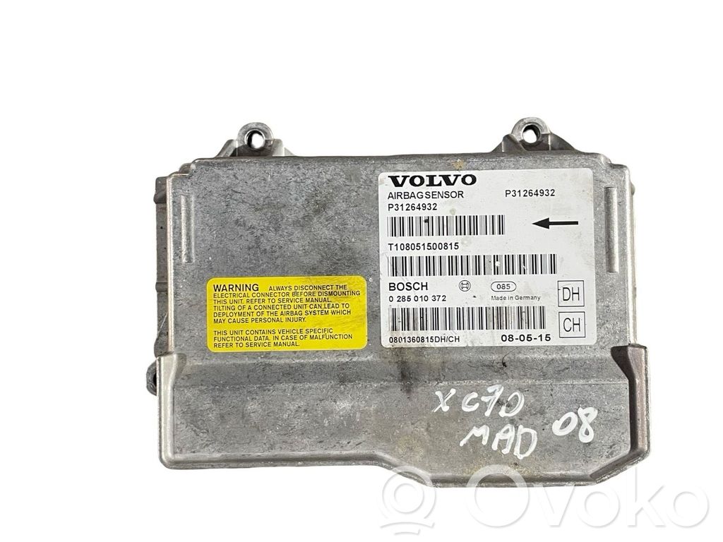 Sterownik / Moduł Airbag   P31264932,0285010372,T108051500815
