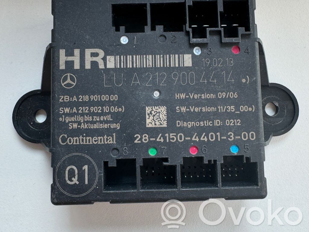 Mercedes-Benz E W212 Unité de commande module de porte 