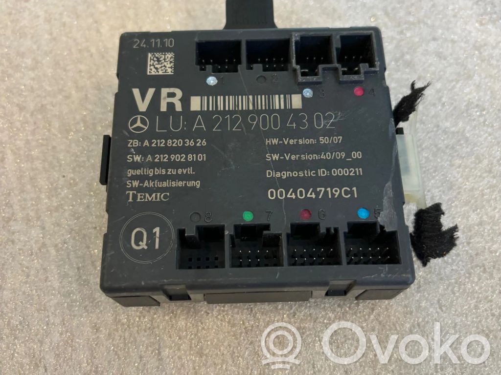 Mercedes-Benz E C207 W207 Door control unit/module 