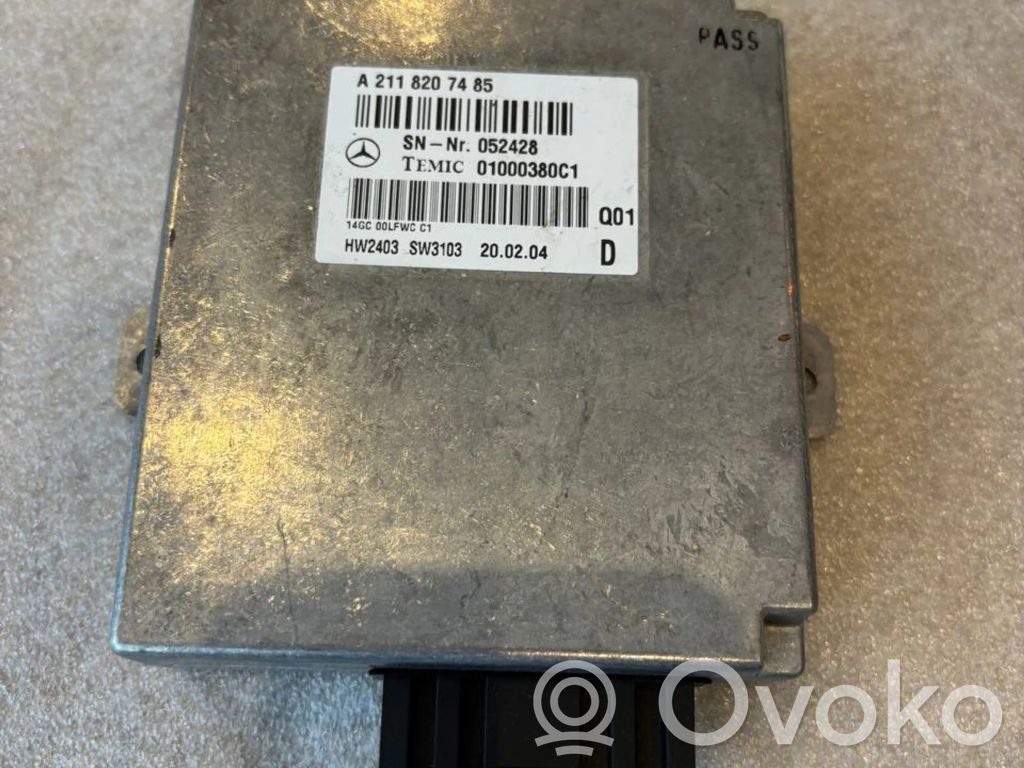Sterownik / Moduł sterujący telefonem   A2118207485,01000380C1,052428,2118207485