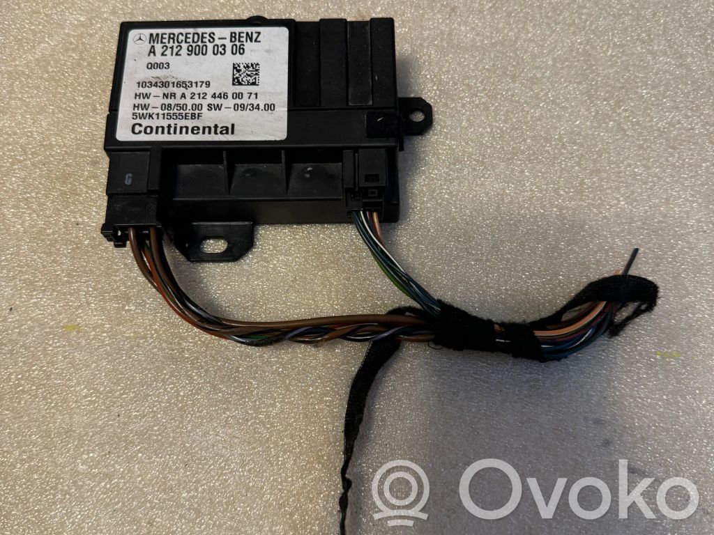 Mercedes-Benz E W212 Fuel injection pump control unit/module 