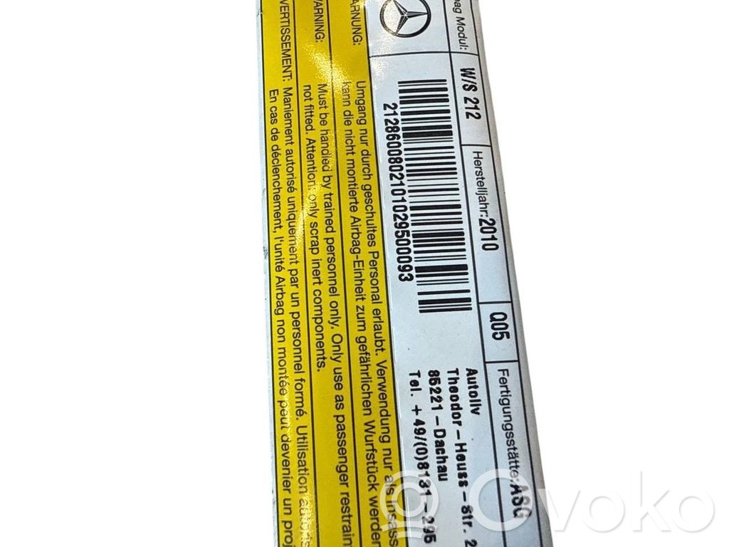 Poduszka powietrzna Airbag fotela   A2128600802,2128600802