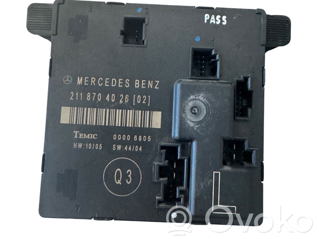 Mercedes-Benz E W211 Door control unit/module 