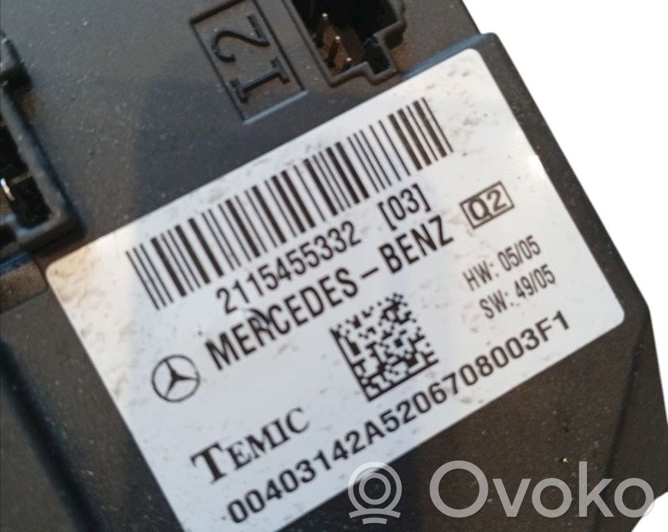 Mercedes-Benz E W211 Módulo de confort/conveniencia 