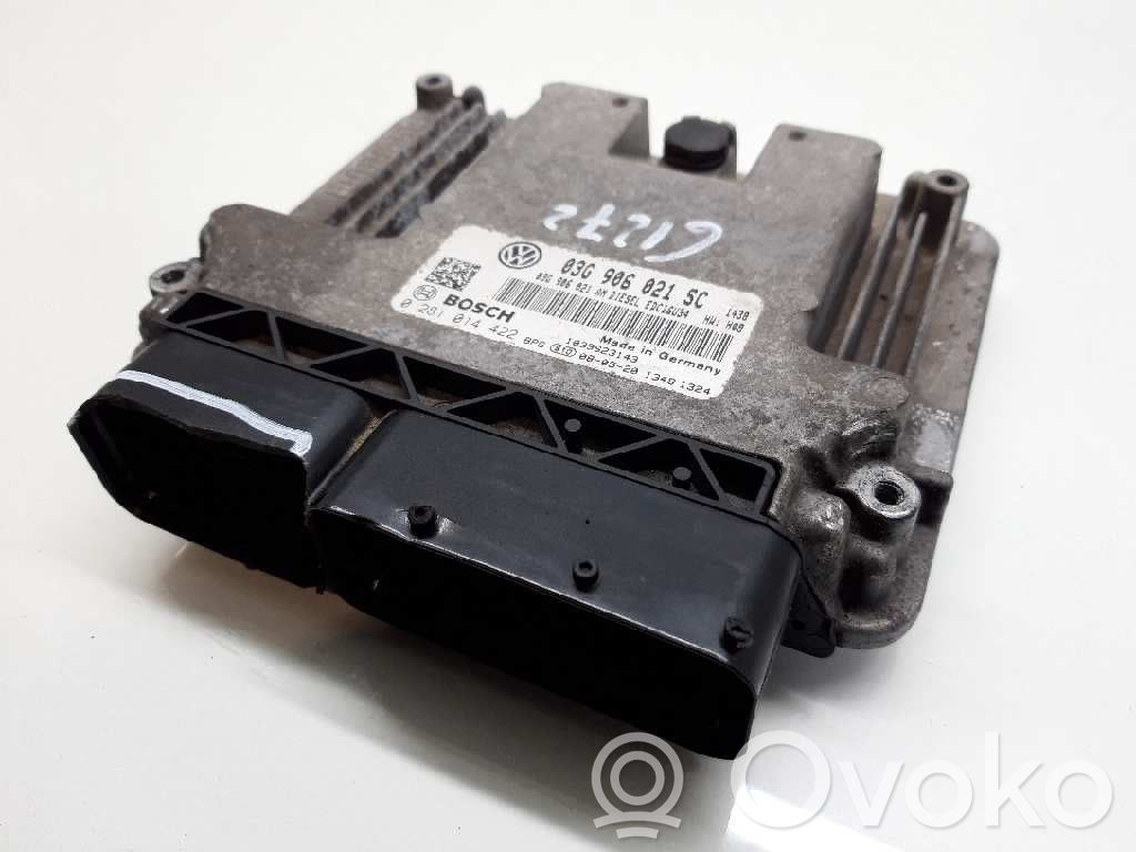 Engine control unit/module ECU   03G906021SC,0281014422