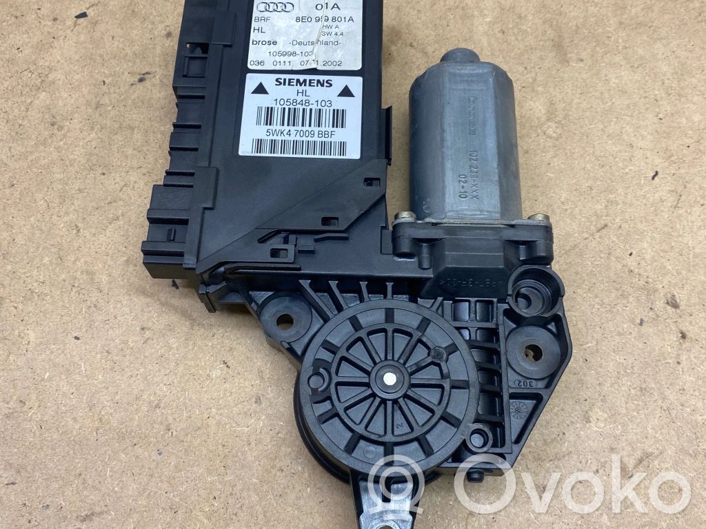 Audi A4 S4 B6 8E 8H Silniczek podnoszenia szyby drzwi tylnych 