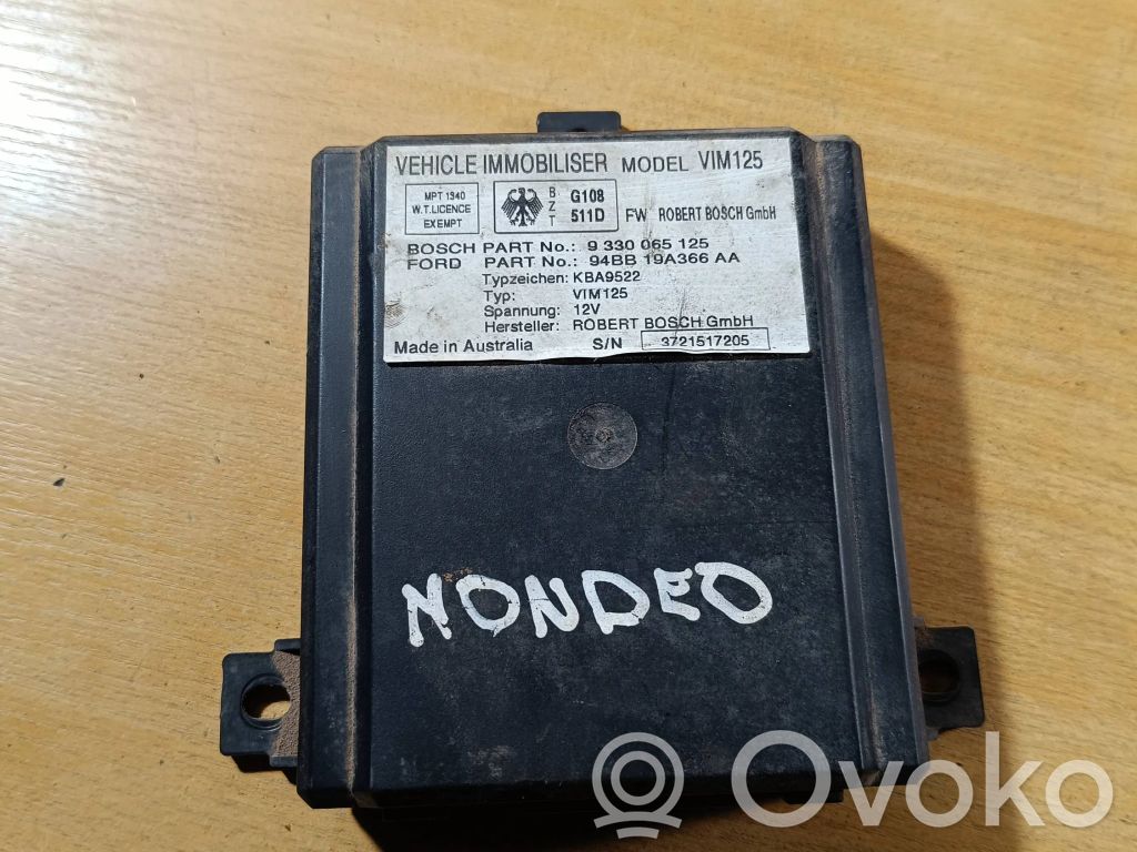Ford Mondeo MK I Immobilizer control unit/module 