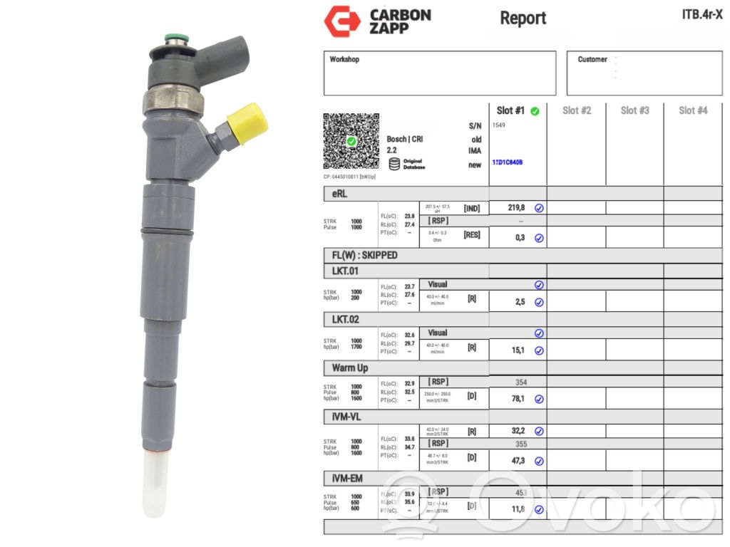 Fuel injector   0445110216,02164710,02164910,0445110161,0813016,0986435091,13537790092,13537790093,13537793836,13537794334,410216