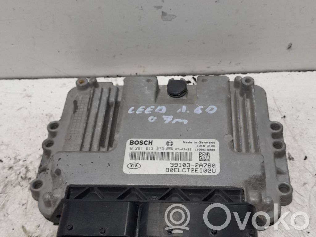 Moottorin ohjainlaite/moduuli   0281013875,391032A760