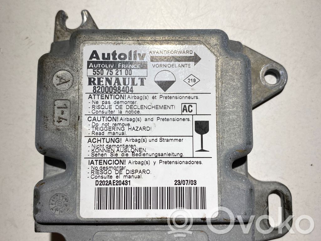 Renault Master II Airbag control unit/module 