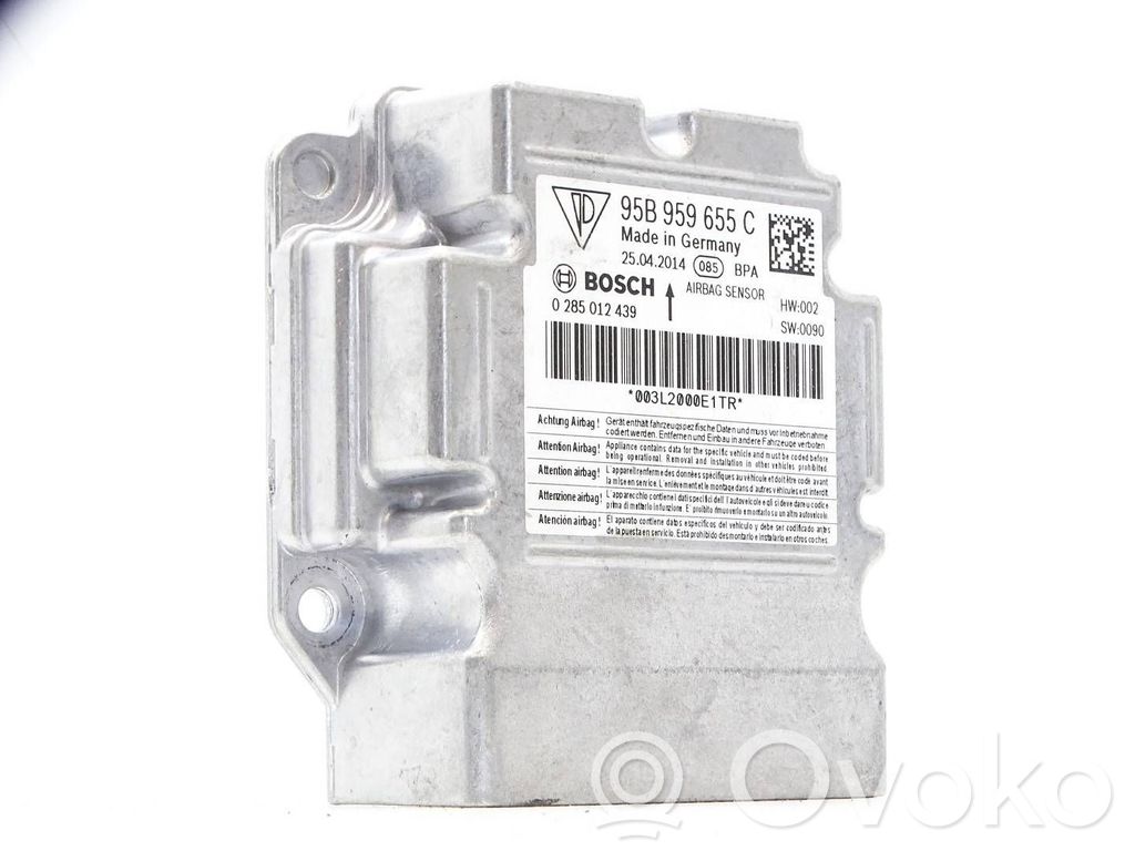 Sterownik / Moduł Airbag   95B959655C,003L2000E1TR,0285012439