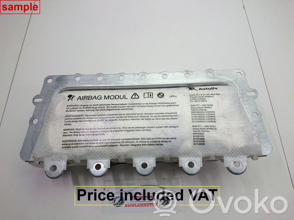BMW 5 GT F07 Poduszki powietrzne Airbag / Komplet 
