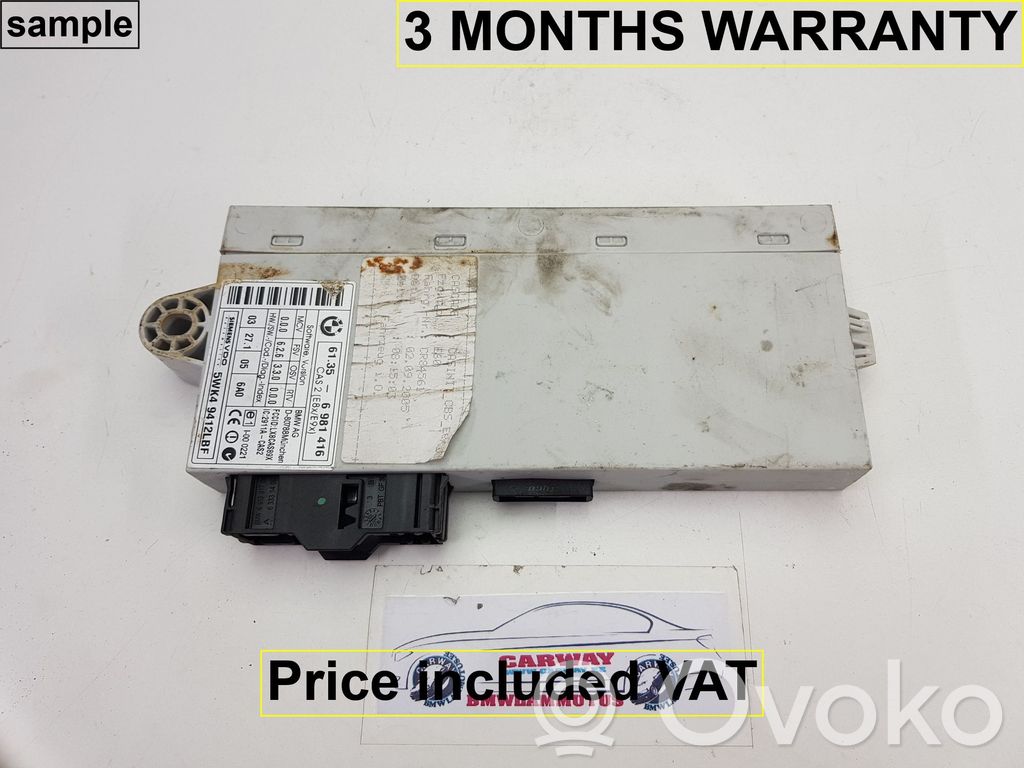 BMW 5 E60 E61 Unité de contrôle module CAS 