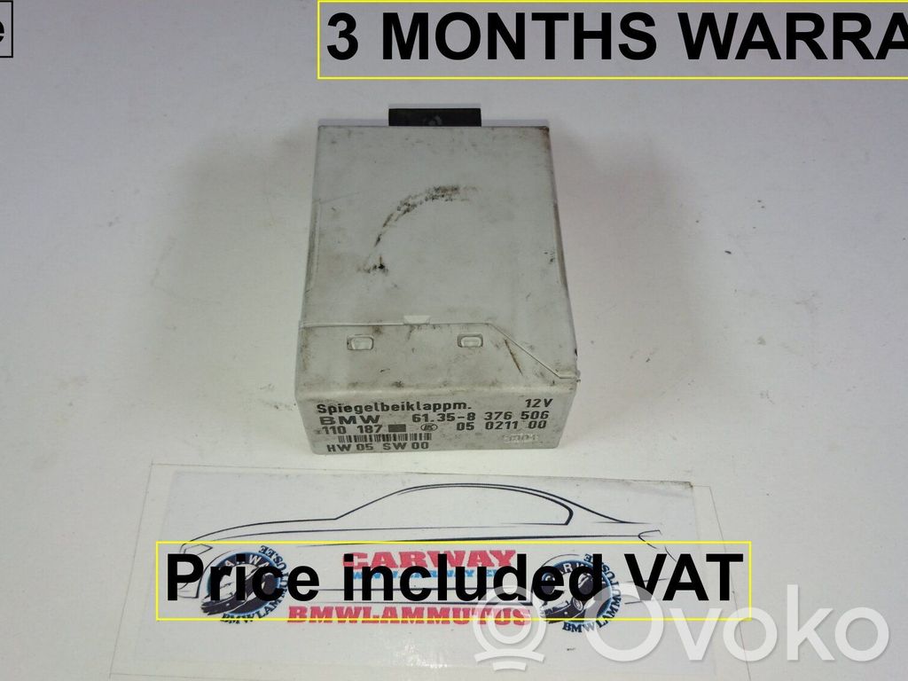 Module de commande rétroviseur latéral   61358376506,8376506,0141225,8376506,9177976