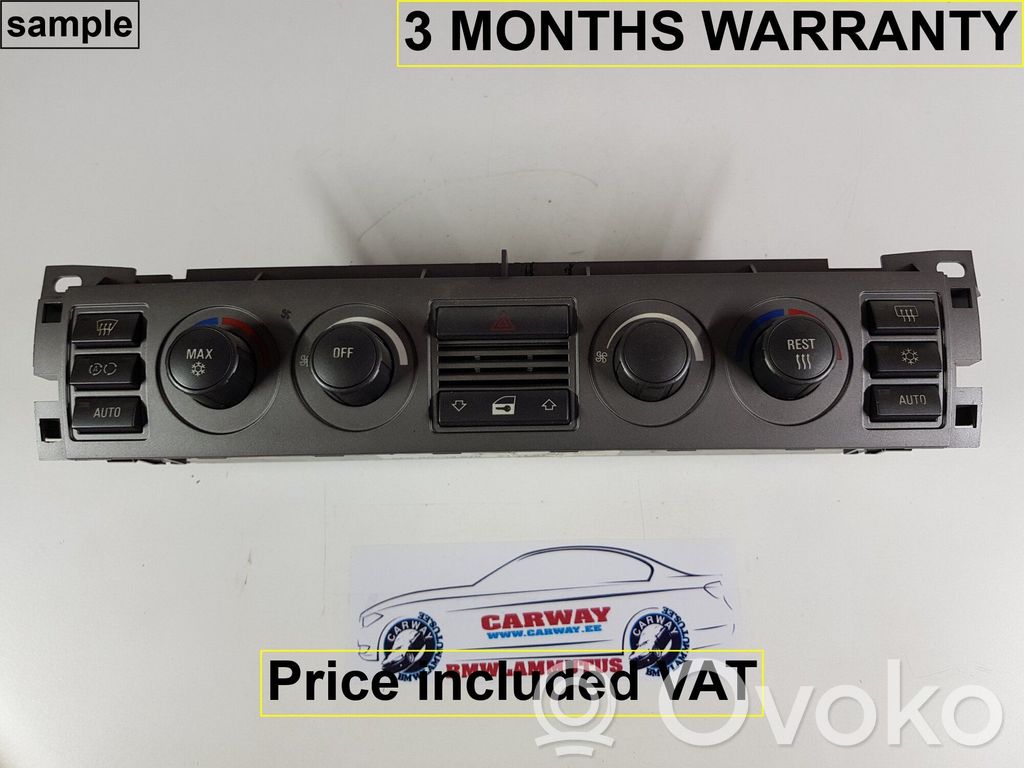 BMW 7 E65 E66 Climate control unit 