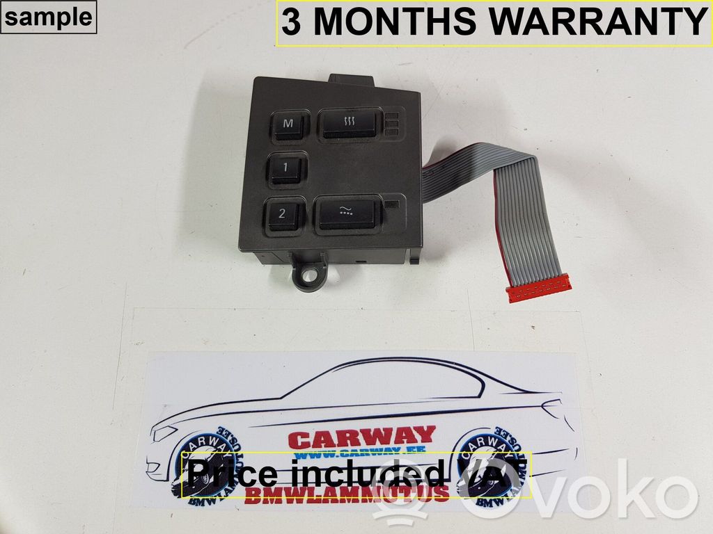 BMW 7 E65 E66 Interruttore di controllo del sedile 