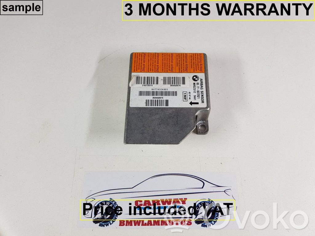 BMW 3 E36 Unitate/modul de comandă airbaguri 