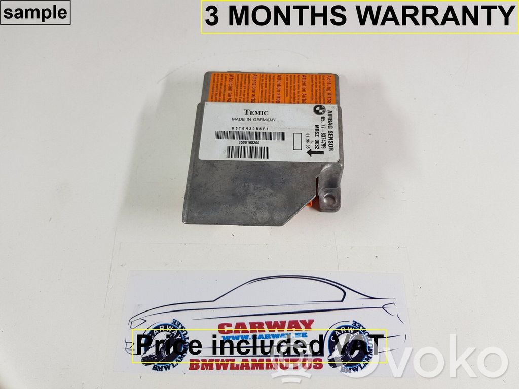 BMW 5 E34 Unitate/modul de comandă airbaguri 