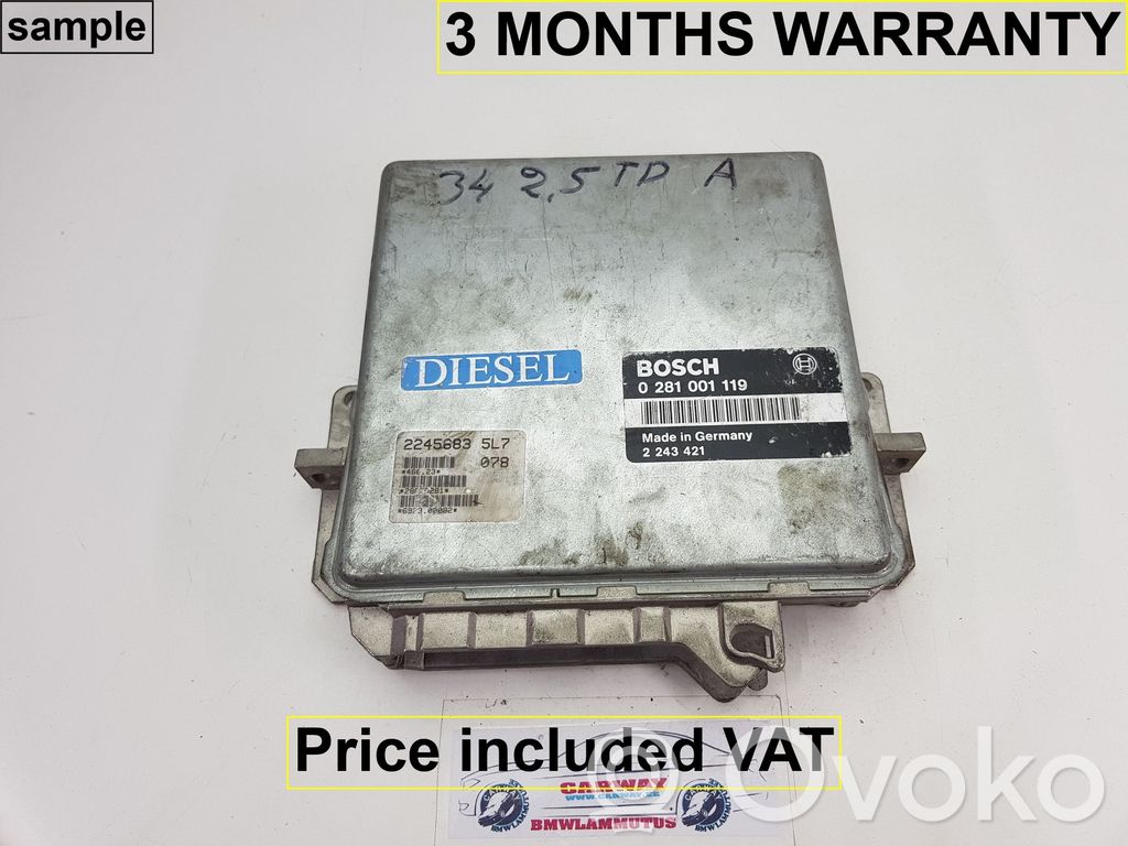 BMW 5 E34 Sterownik / Moduł ECU 