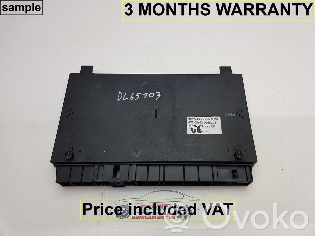 BMW 7 E65 E66 Seat control module 
