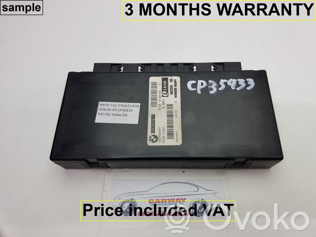 Central body control module   61359176076,9176076,61359133143,6978324,6985363,9116492,9118730,9133143,9133144,9145022,9157158,9167205,9176076