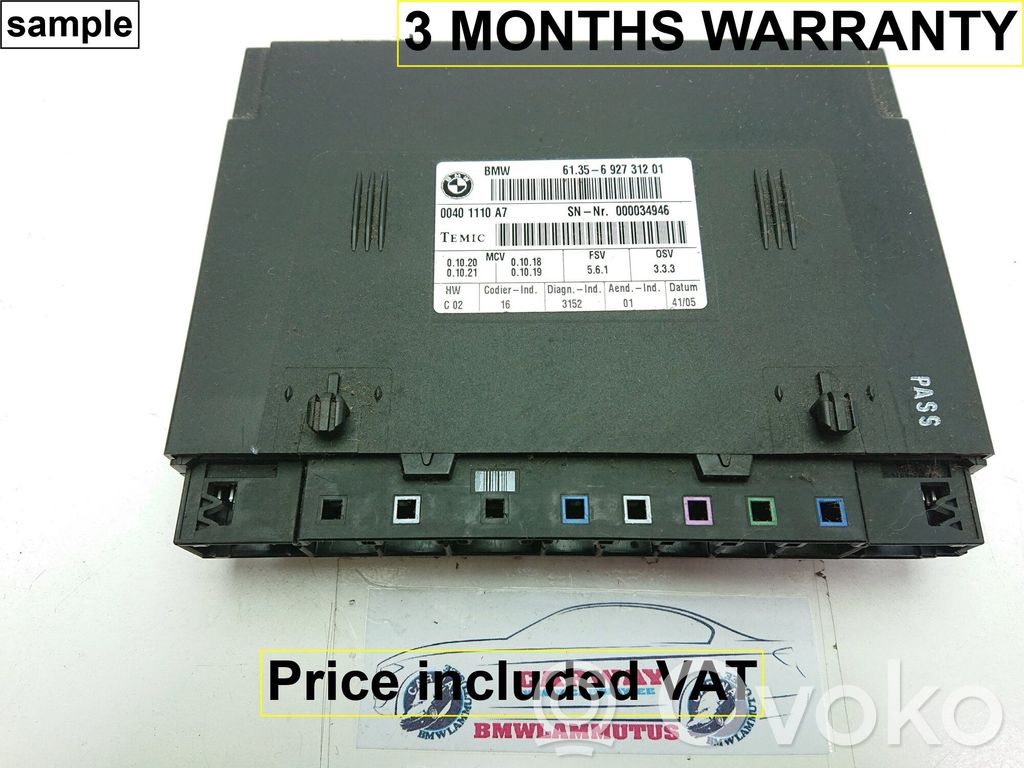 BMW 5 E60 E61 Seat control module 
