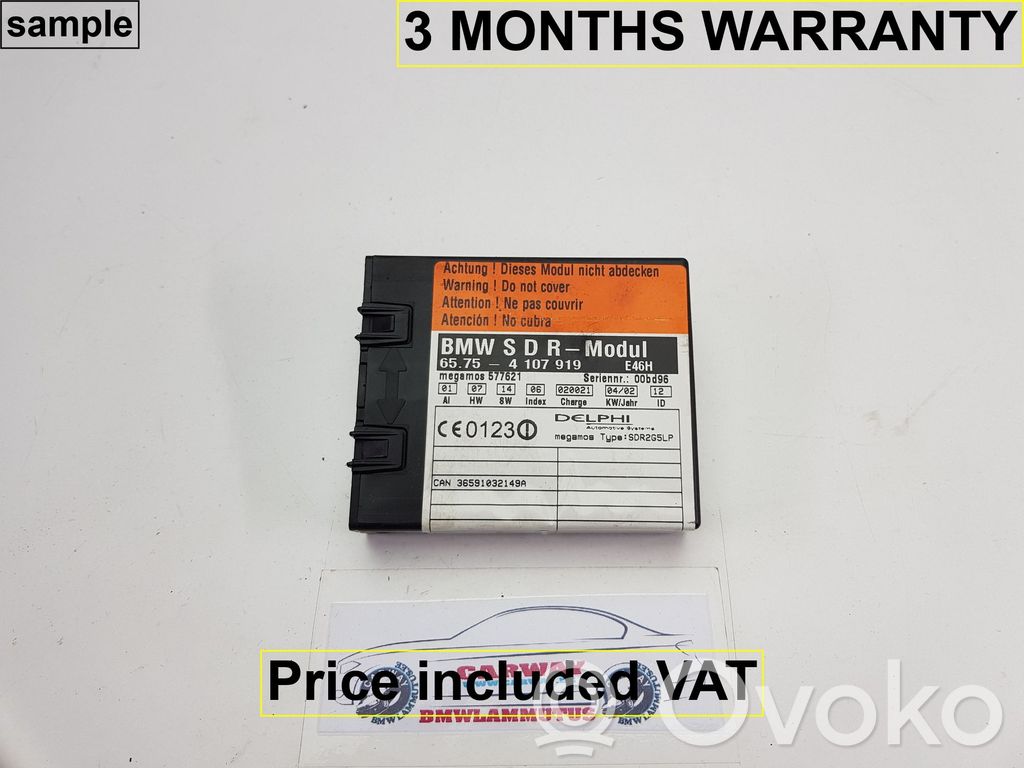 BMW 3 E46 Alarm control unit/module 