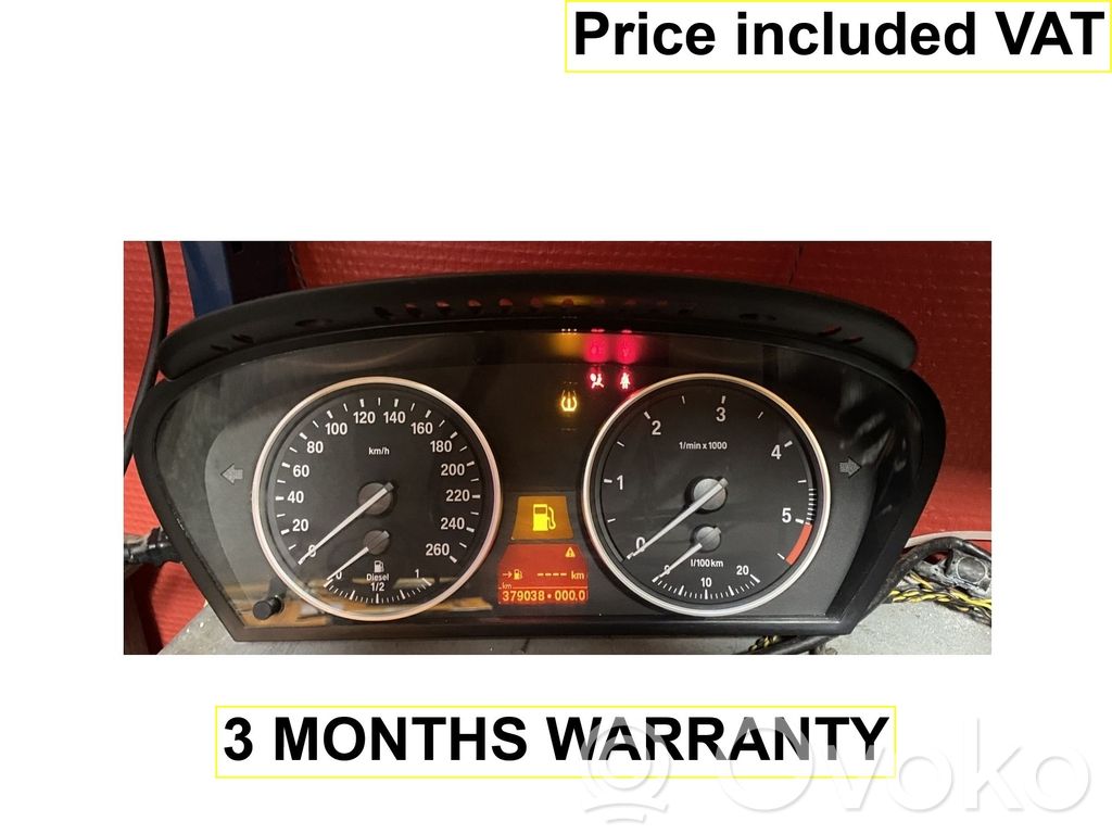 BMW 5 E60 E61 Geschwindigkeitsmesser Cockpit 