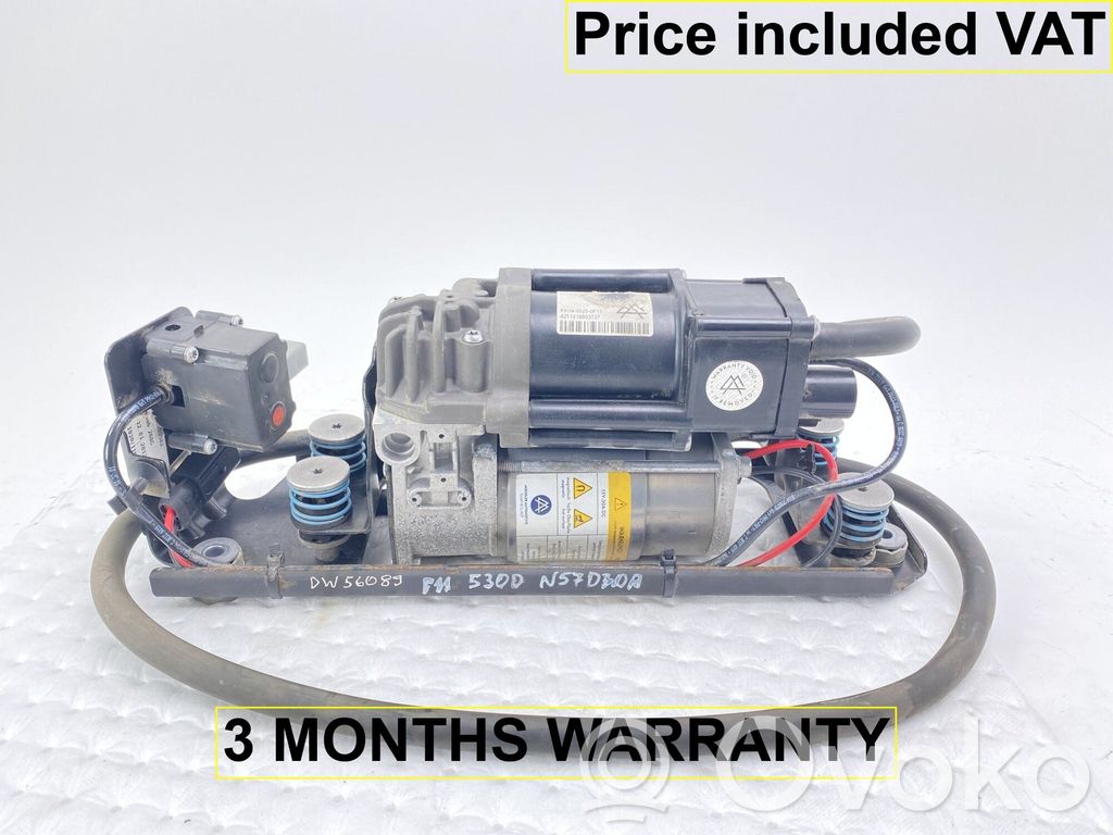 BMW 7 F01 F02 F03 F04 Kompresor zawieszenia tylnego pneumatycznego 