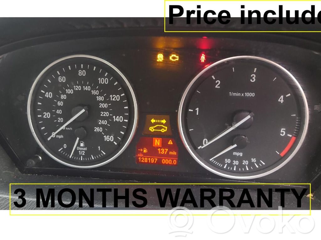 BMW X5 E70 Speedometer (instrument cluster) 
