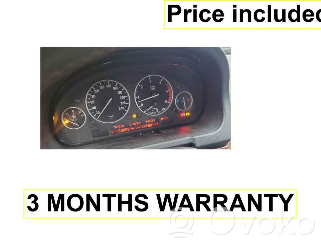 BMW X5 E53 Speedometer (instrument cluster) 