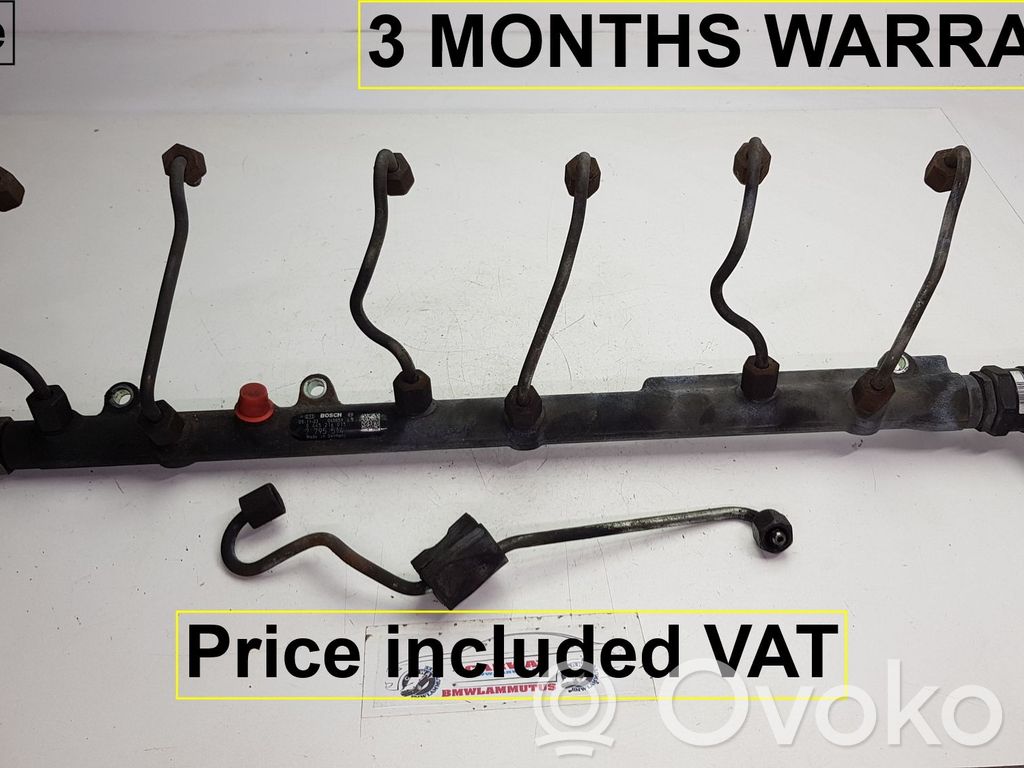 BMW 7 E65 E66 Fuel injector supply line/pipe 