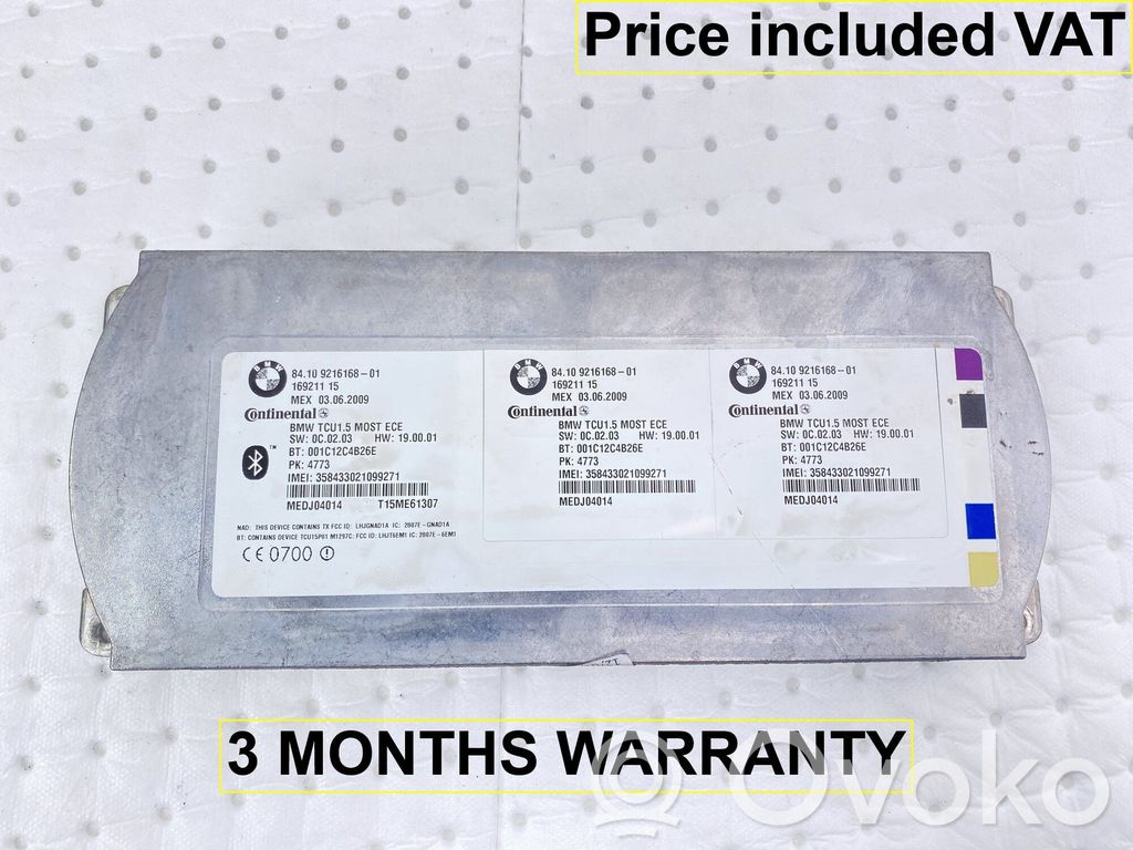 BMW 7 F01 F02 F03 F04 Moduł / Sterownik Bluetooth 