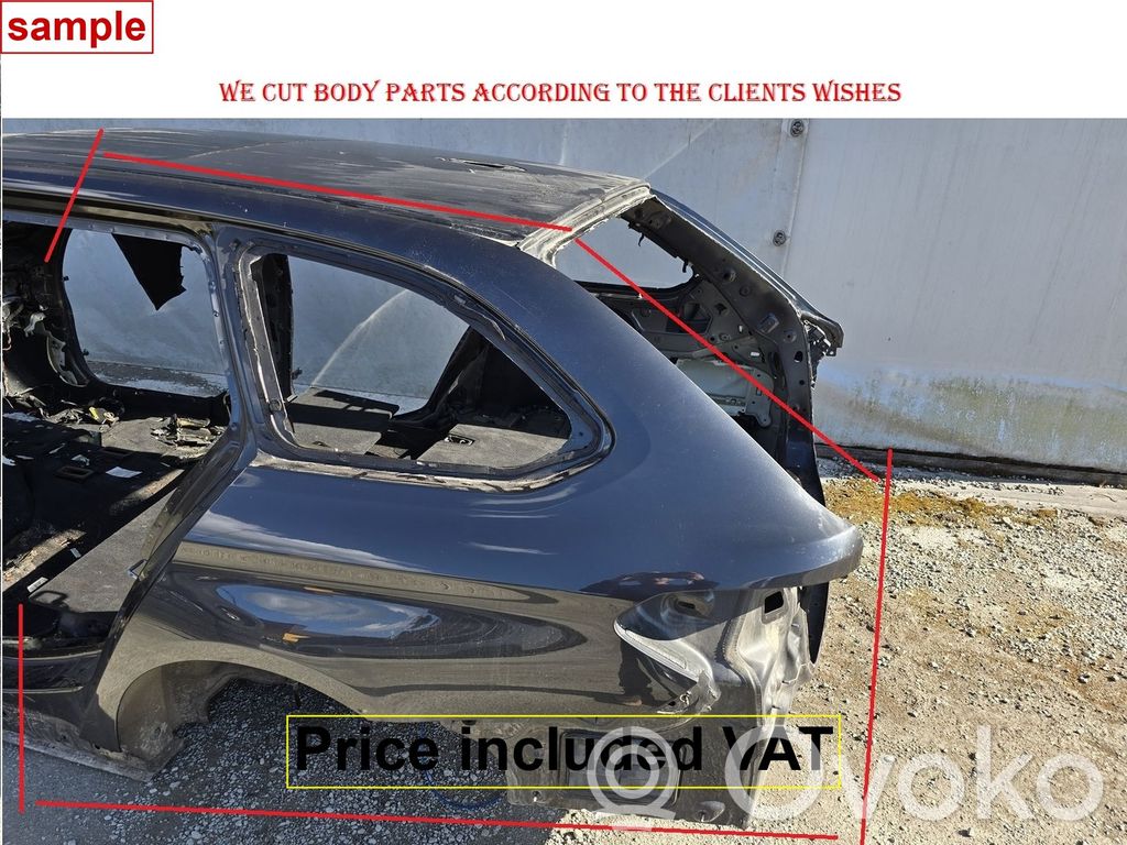 BMW 5 G30 G31 G38 Ćwiartka tylna 