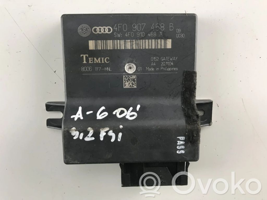 Audi A6 S6 C6 4F Gateway control module 