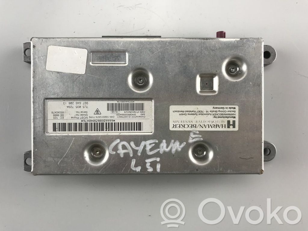 Porsche Cayenne (9PA) Sterownik / Moduł sterujący telefonem 
