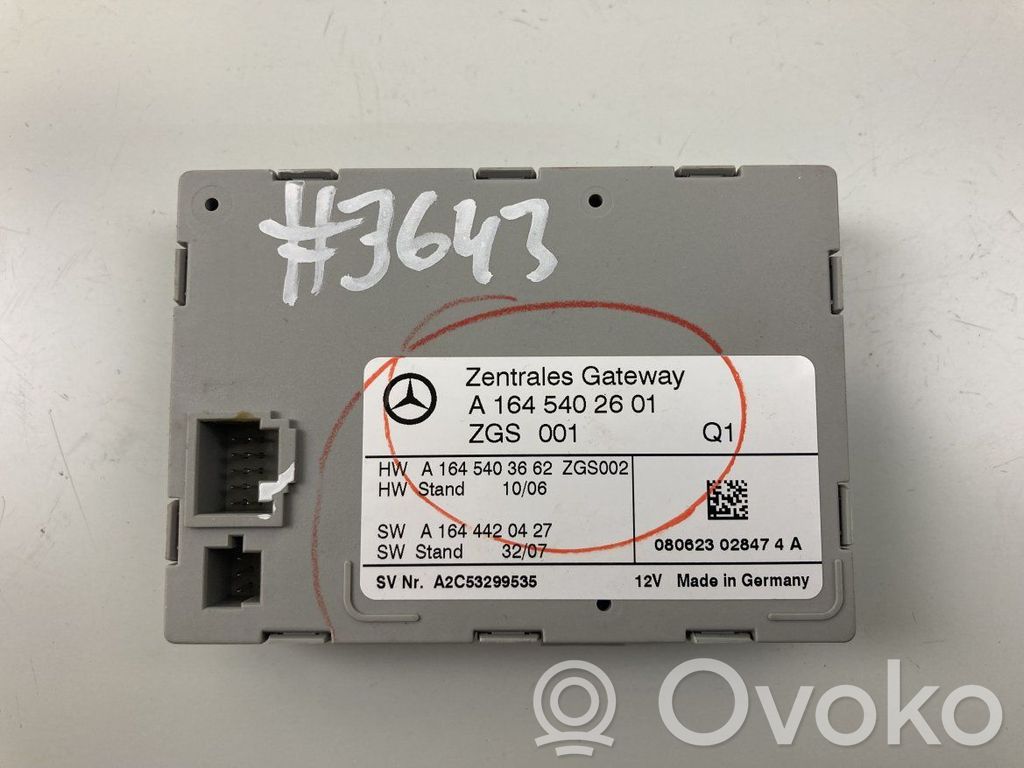 Mercedes-Benz ML W164 Moduł sterowania Gateway 