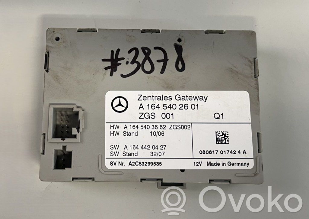 Mercedes-Benz ML W164 Moduł sterowania Gateway 