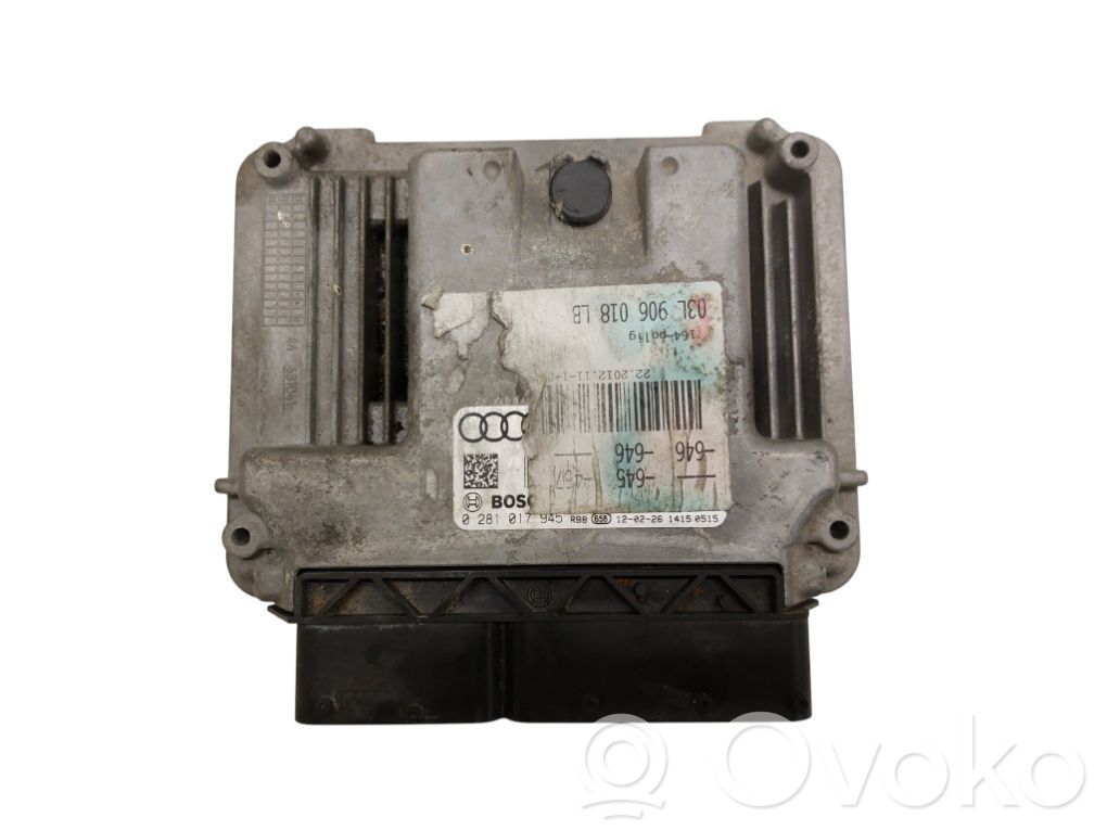 Engine control unit/module   03L906018LB,03L906018LB,0281017945