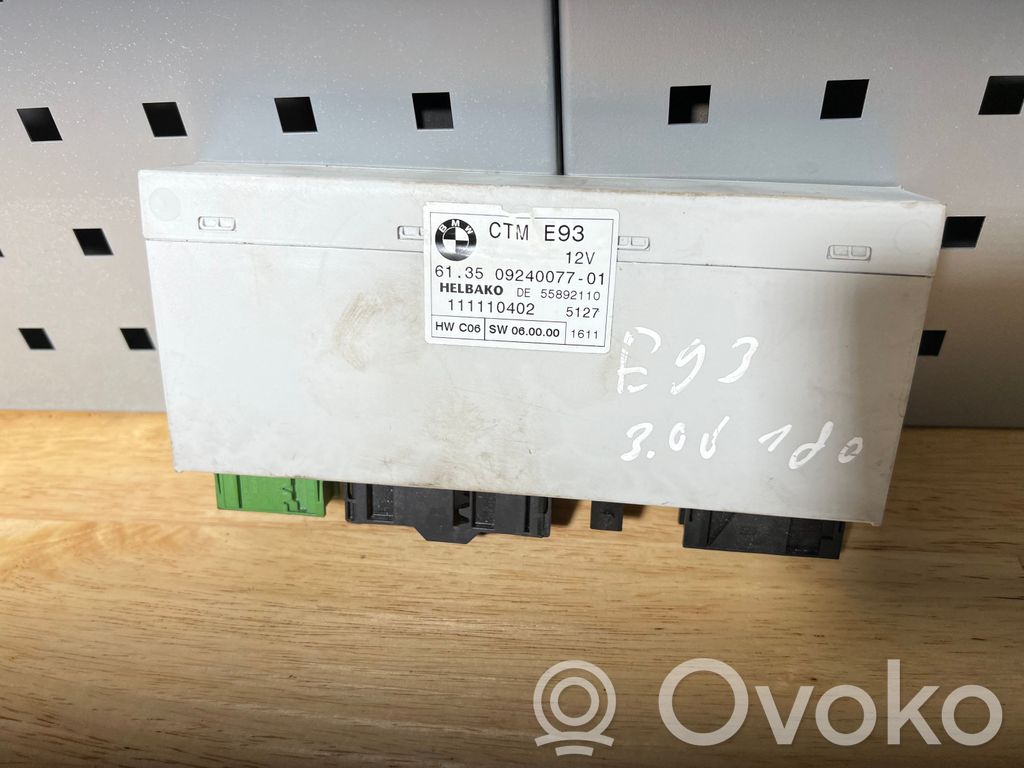 BMW 3 E92 E93 Kabrioleta jumta vadības bloks 