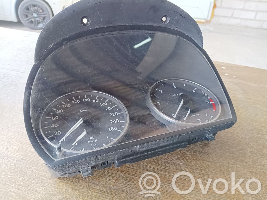 BMW 3 E90 E91 Spidometrs (instrumentu panelī) 