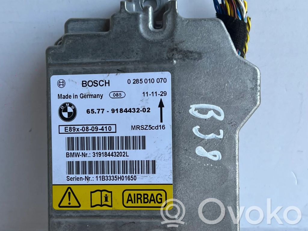Module de contrôle airbag   0285010070,9184432,6577918443202,31918443202L