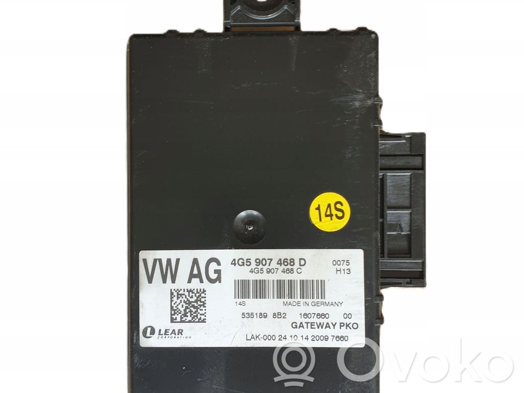 Audi A6 S6 C7 4G Módulo de control Gateway 